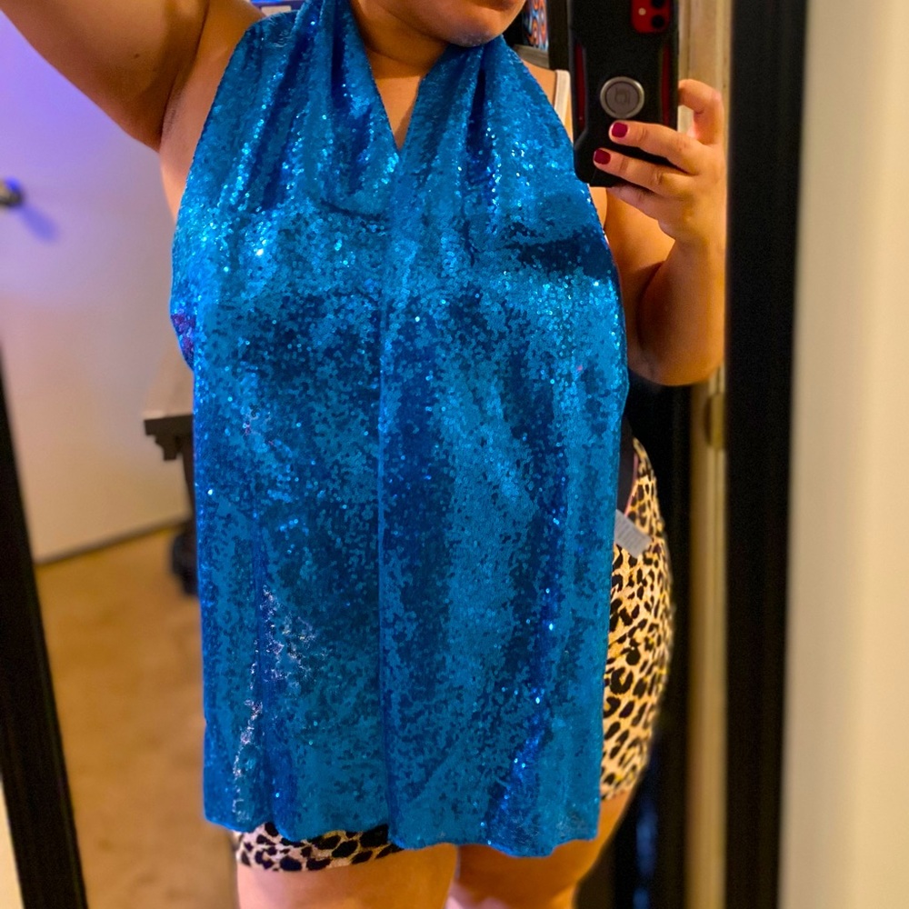Blue Sparkle Scarf